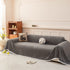 Textured Striped Cozy Couch Cover Throw Blanket with Pom Pom Trim for Sectional Sofa