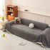 Textured Striped Cozy Couch Cover Throw Blanket with Pom Pom Trim for Sectional Sofa