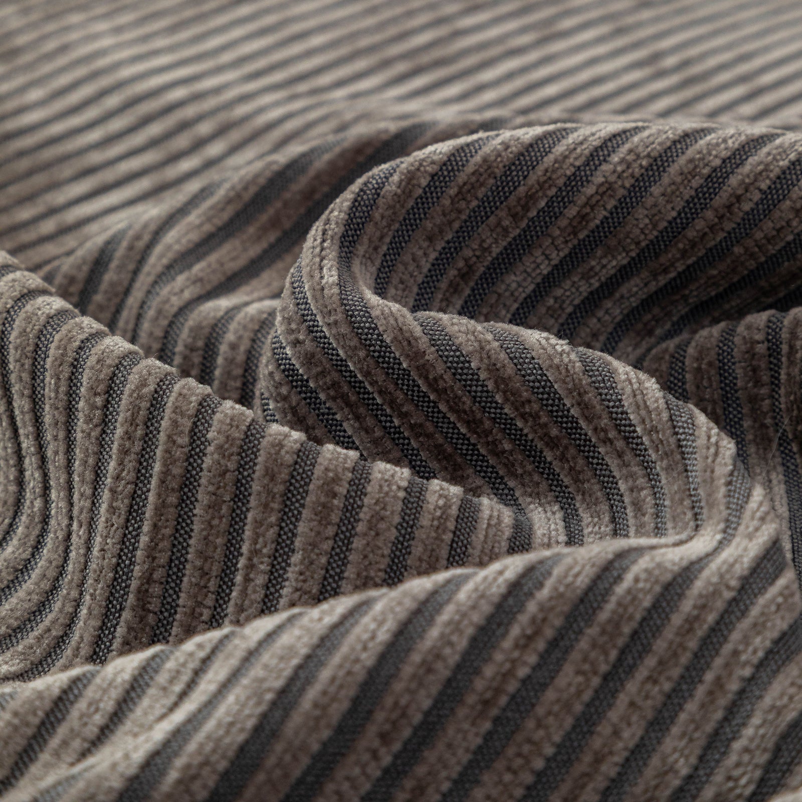 Textured Striped Cozy Couch Cover Throw Blanket with Pom Pom Trim for Sectional Sofa