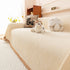 Textured Striped Cozy Couch Cover Throw Blanket with Pom Pom Trim for Sectional Sofa