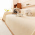Textured Striped Cozy Couch Cover Throw Blanket with Pom Pom Trim for Sectional Sofa