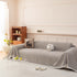 Textured Striped Cozy Couch Cover Throw Blanket with Pom Pom Trim for Sectional Sofa