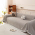 Textured Striped Cozy Couch Cover Throw Blanket with Pom Pom Trim for Sectional Sofa