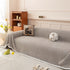 Textured Striped Cozy Couch Cover Throw Blanket with Pom Pom Trim for Sectional Sofa