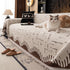 Chenille Sofa Cover Throw Blanket Woven Textured Decorative Furniture Slipcover