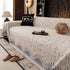 Chenille Sofa Cover Throw Blanket Woven Textured Decorative Furniture Slipcover