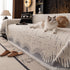 Chenille Sofa Cover Throw Blanket Woven Textured Decorative Furniture Slipcover