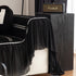 Leaf Stripe Sofa Cover with Black Sheer Skirt, Boho Soft Couch Slipcover for Pets