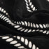Leaf Stripe Sofa Cover with Black Sheer Skirt, Boho Soft Couch Slipcover for Pets