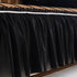 Leaf Stripe Sofa Cover with Black Sheer Skirt, Boho Soft Couch Slipcover for Pets