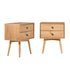 Mid-Century Solid Wood Nightstand Collection (1 or 2 Drawer)