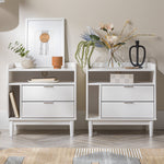 Lee Mid-Century Modern Wood Nightstand