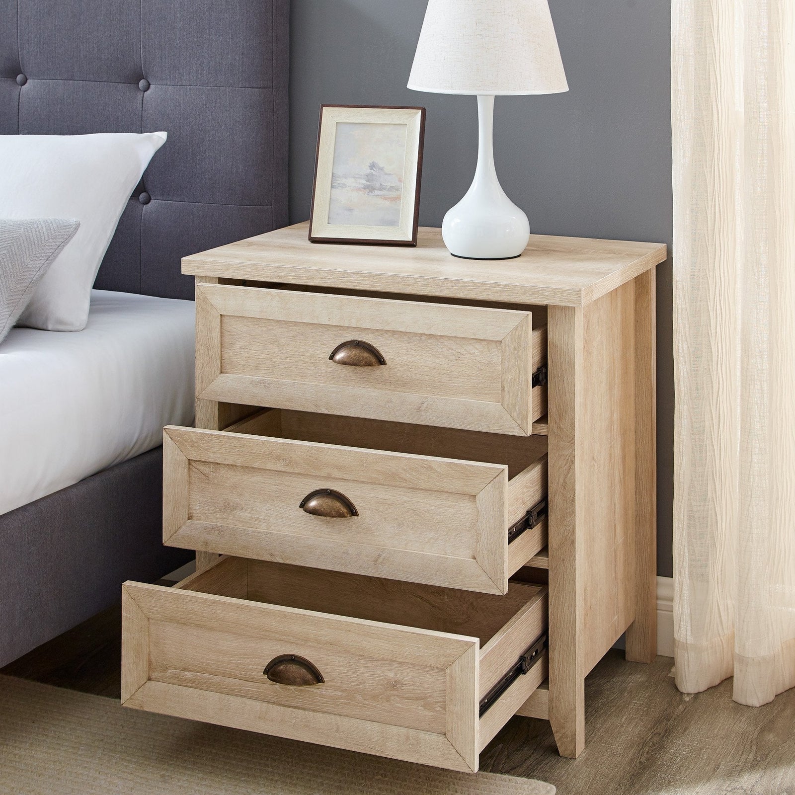 Odette Transitional Farmhouse Nightstand Collection