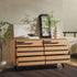 Rebecca 6-Drawer Solid Wood Modern Dresser