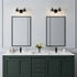 Brighton 2-Light Dark Bronze Dimmable Bathroom Vanity Light