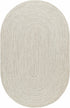 Beige Braided Faux Jute Rug