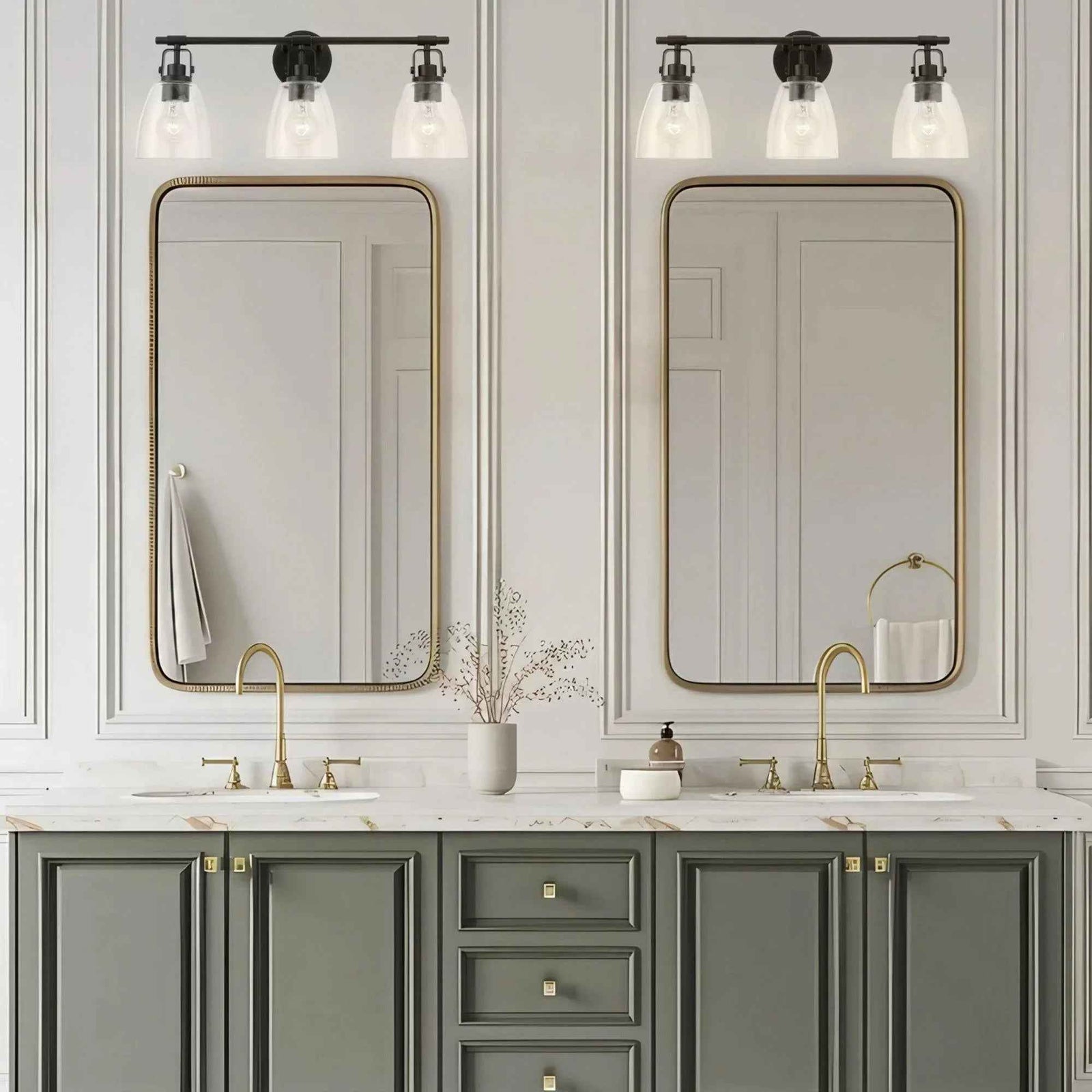 Brilliance Modern Farmhouse 3-Light Vanity Light