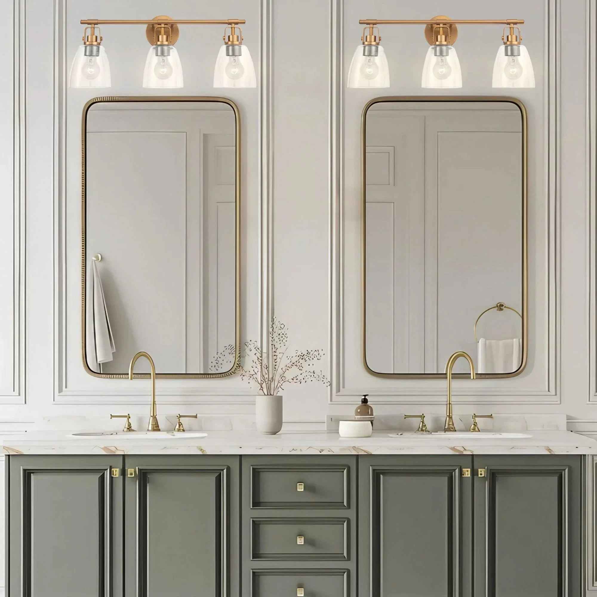 Brilliance Modern Farmhouse 3-Light Vanity Light
