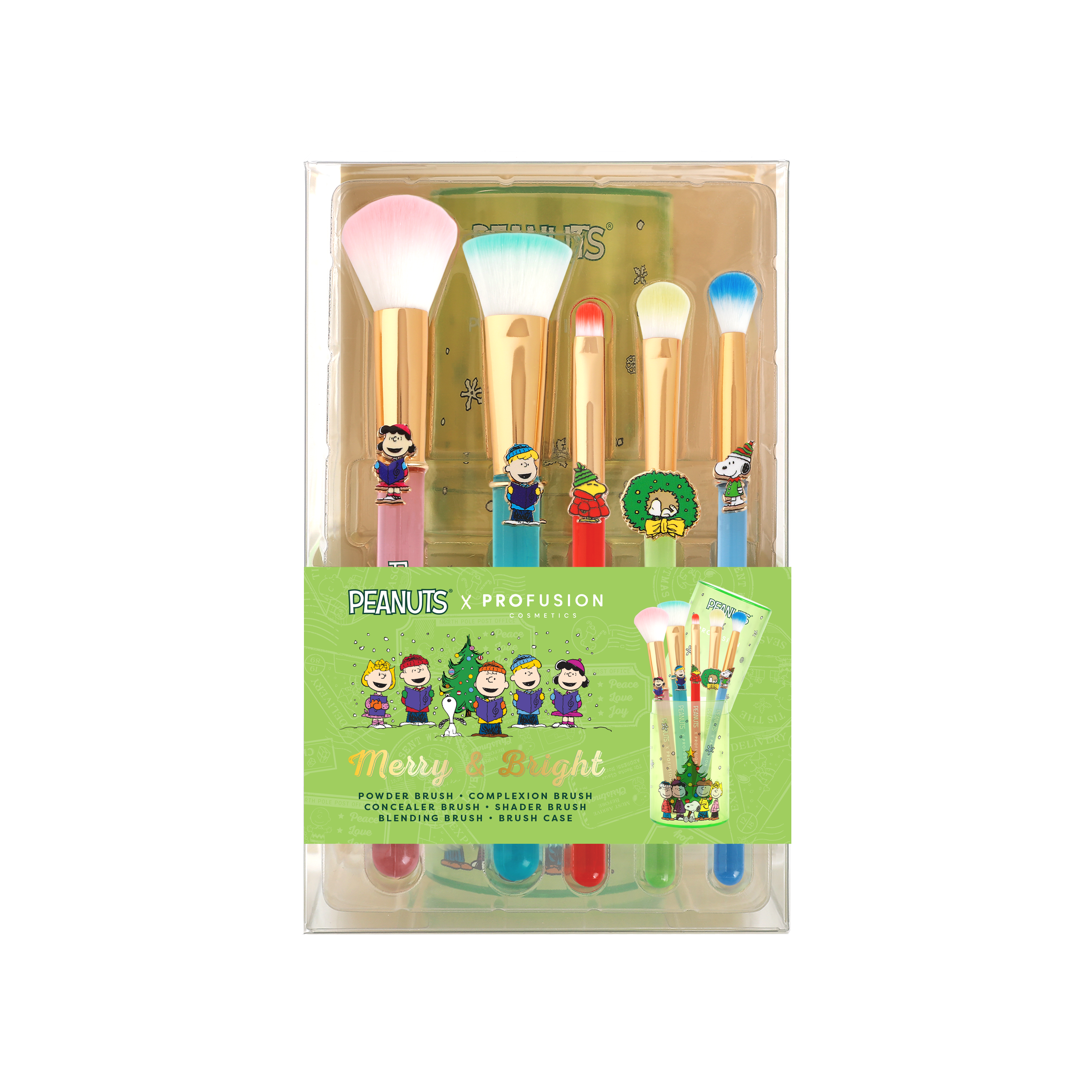 Peanuts Holiday | Merry & Bright Brush Set with Case