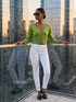 BRYANT Women's Green Knit Cardigan Prêt-à-Porter BYMANYC ® New York