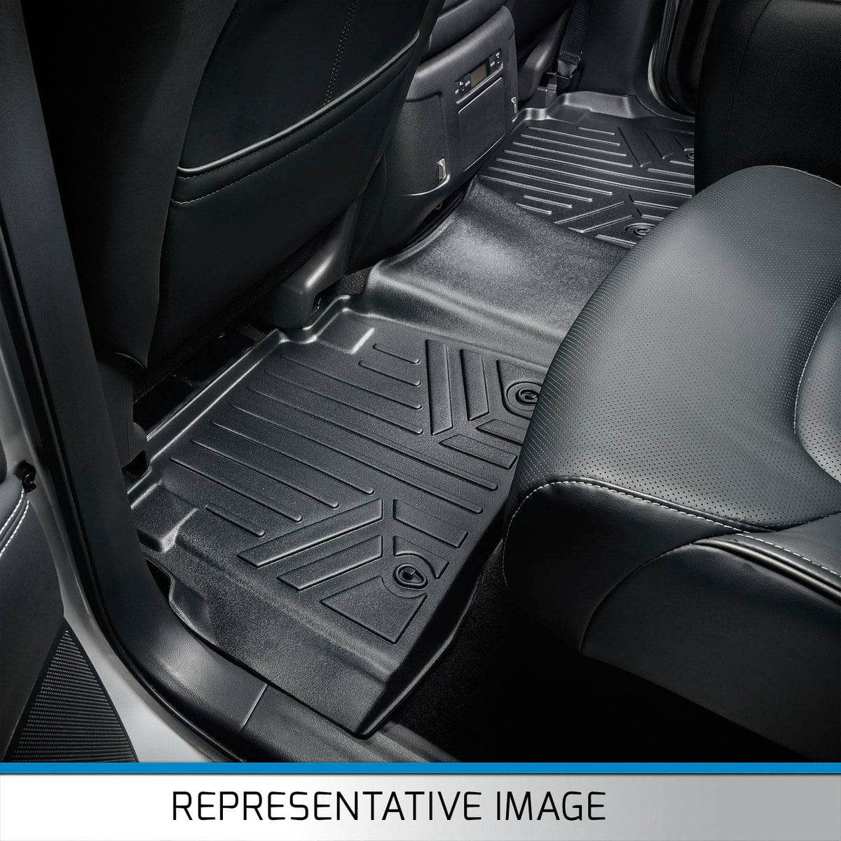 SMARTLINER Floor Liners for 2019 Silverado 1500 LD/ GMC Sierra 1500 LD Double Cab (Over the Hump Coverage)