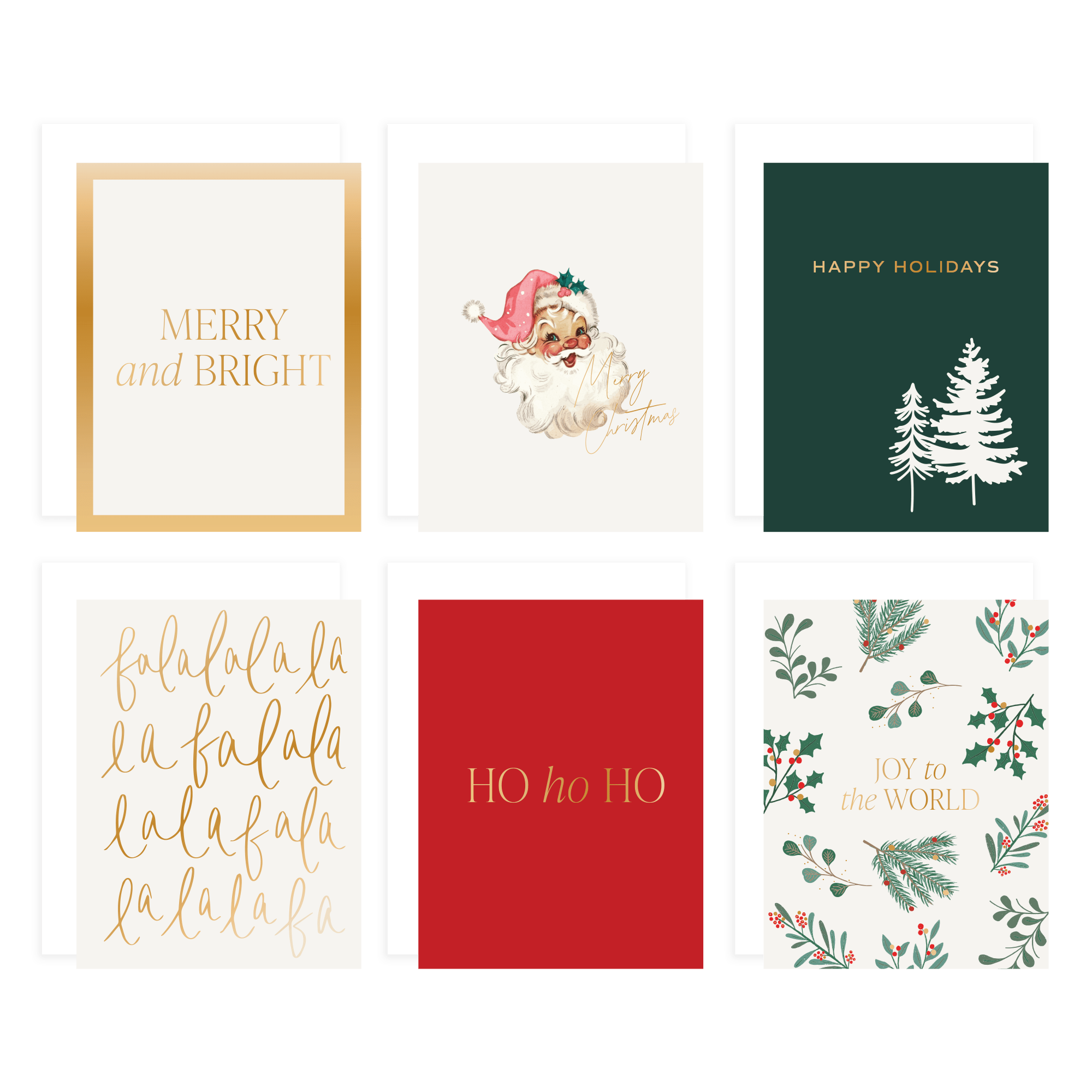 Assorted Holiday Card Set - Pack of 12