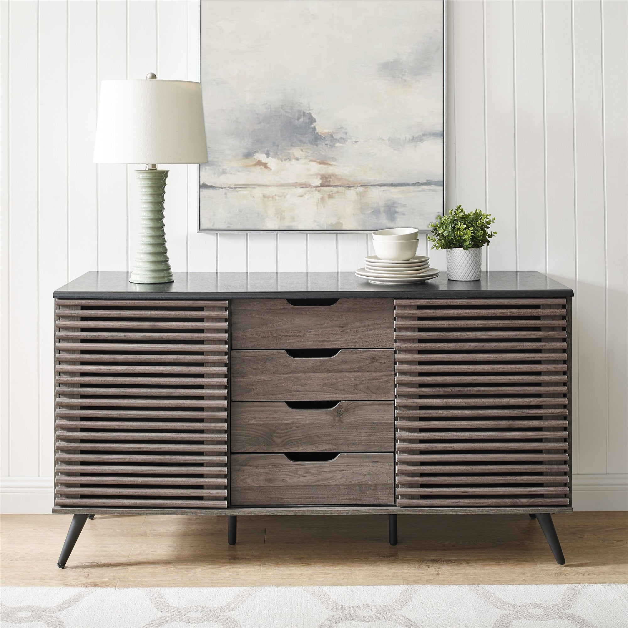 Havana Sliding Door Drawer Sideboard / TV Stand