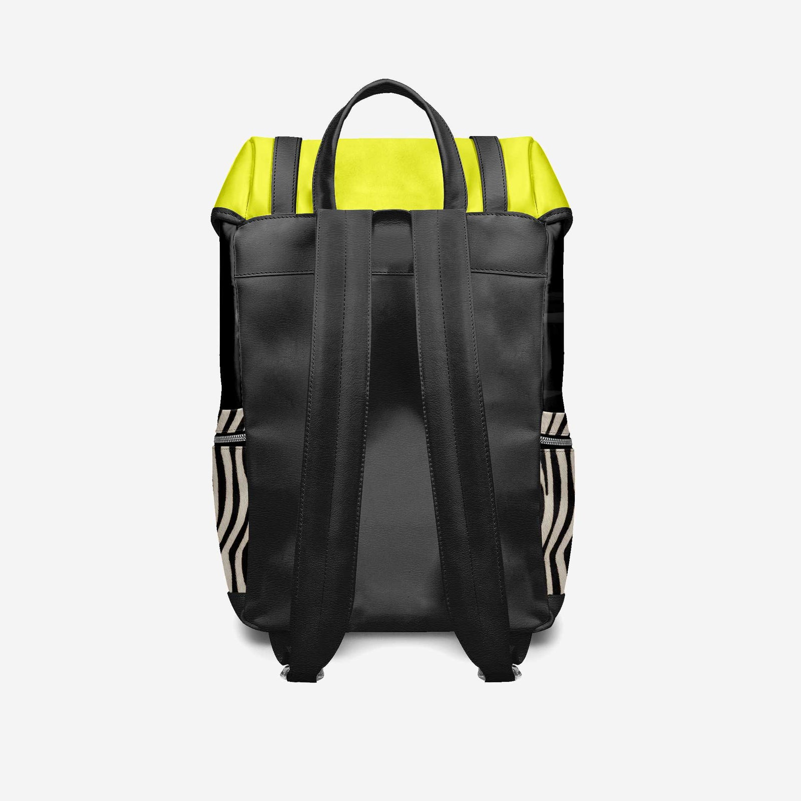 BYMANYC ® New York – NYC COUTURE Backpack in Zebra Print & Neon Yellow