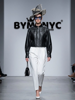 Women's Faux Leather Cropped Jacket BYMANYC ® New York CONTEMPORARY VIBRANT MODERN FASHION - New Collection