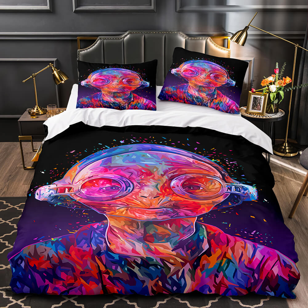 Master Yoda Print Bedding Set Quilt Duvet Covers