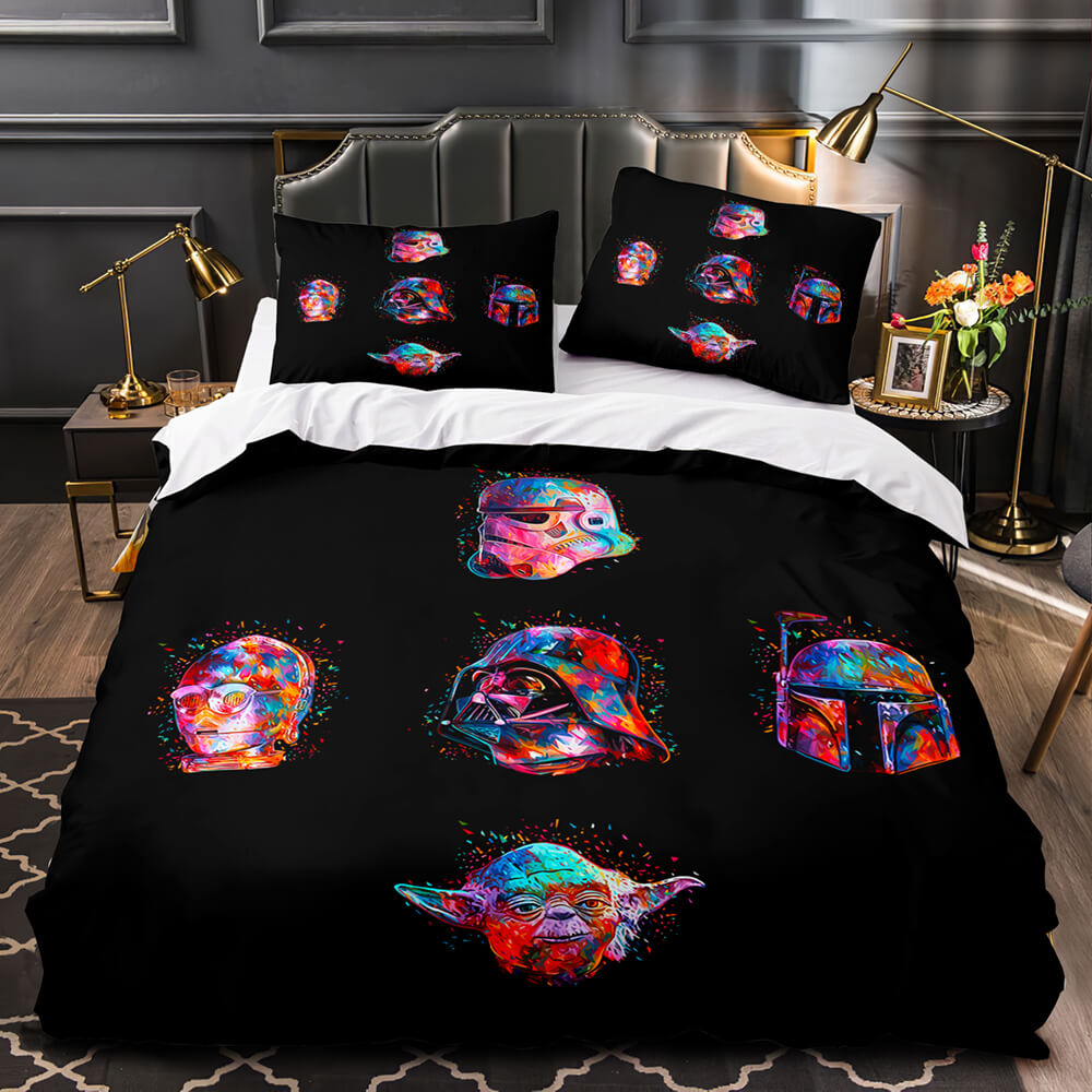 Master Yoda Print Bedding Set Quilt Duvet Covers