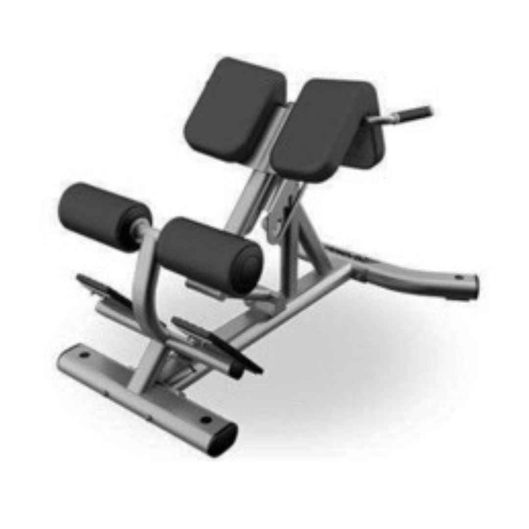Back Extension Bench - Muscle D Fitness -  Premium Upholstery Lower Back, Roman Chair