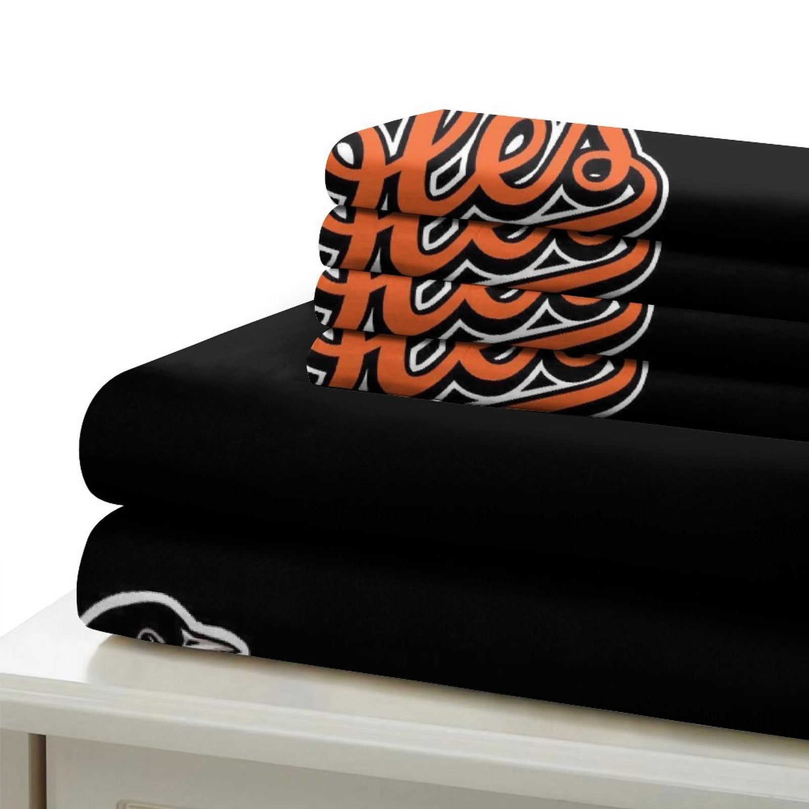 Baltimore Orioles Bedding Set Quilt Cover Without Filler