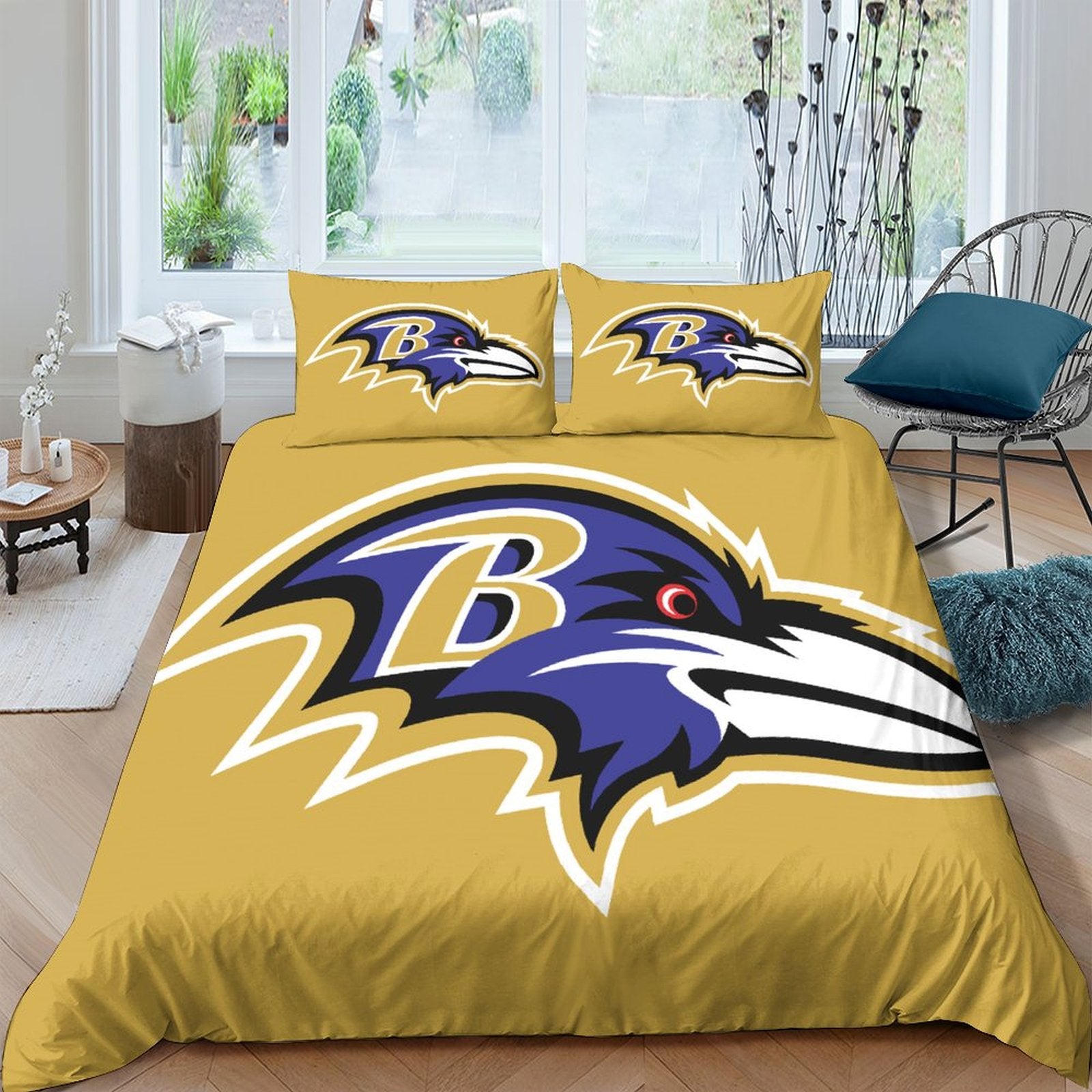 Baltimore Ravens Bedding Set Duvet Cover Without Filler