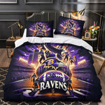 Baltimore Ravens Bedding Set Duvet Cover Without Filler