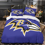 Baltimore Ravens Bedding Set Duvet Cover Without Filler