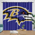 Baltimore Ravens Curtains Blackout Window Drapes