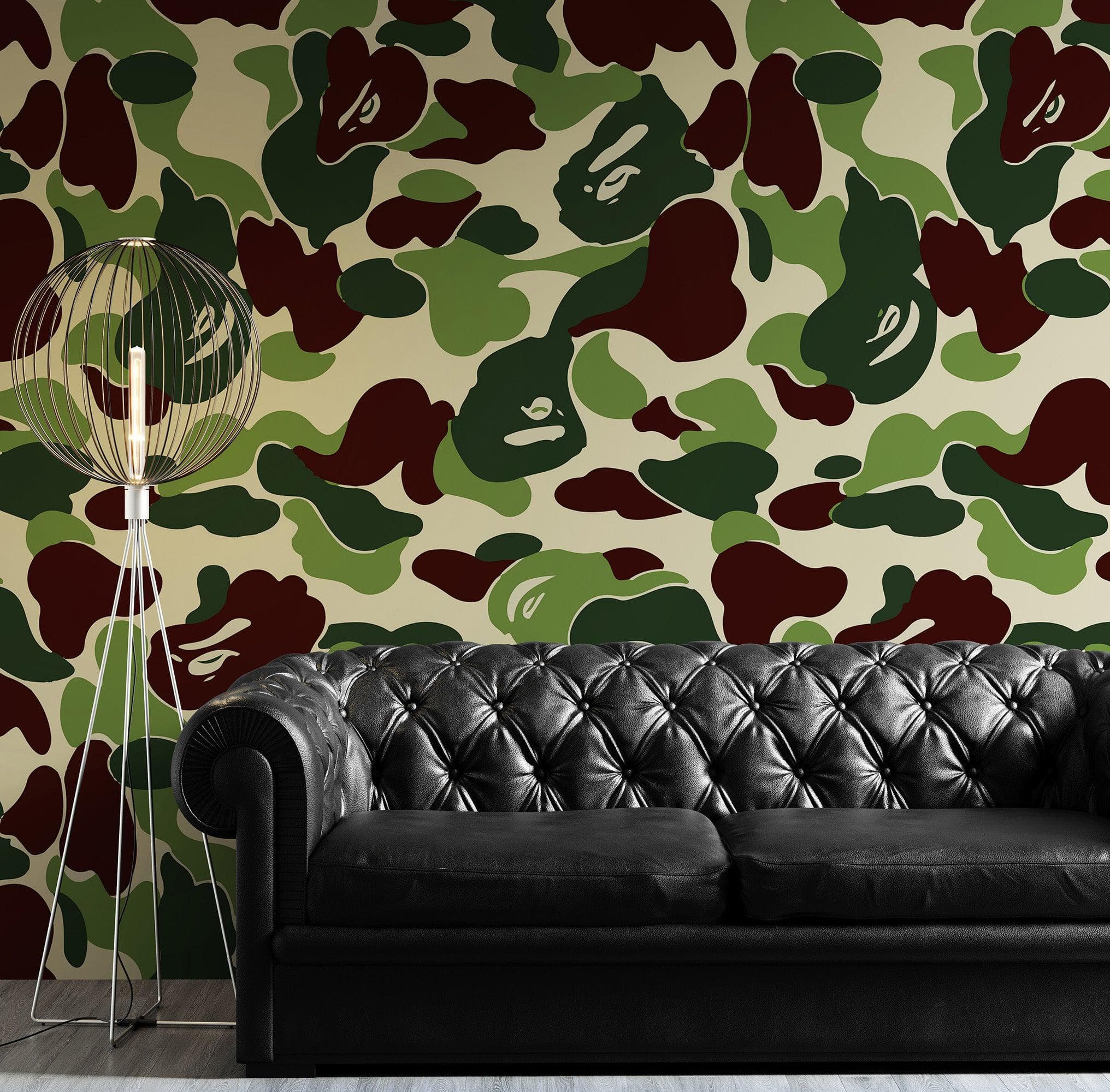 Bape Camo Wallpaper Mural. Pink Camo Streetwear Hype Beast Aesthetics. #6835