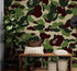 Bape Camo Wallpaper Mural. Blue Camo Streetwear Hype Beast Aesthetics. #7027