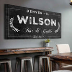 Bar and Grill Sign IV