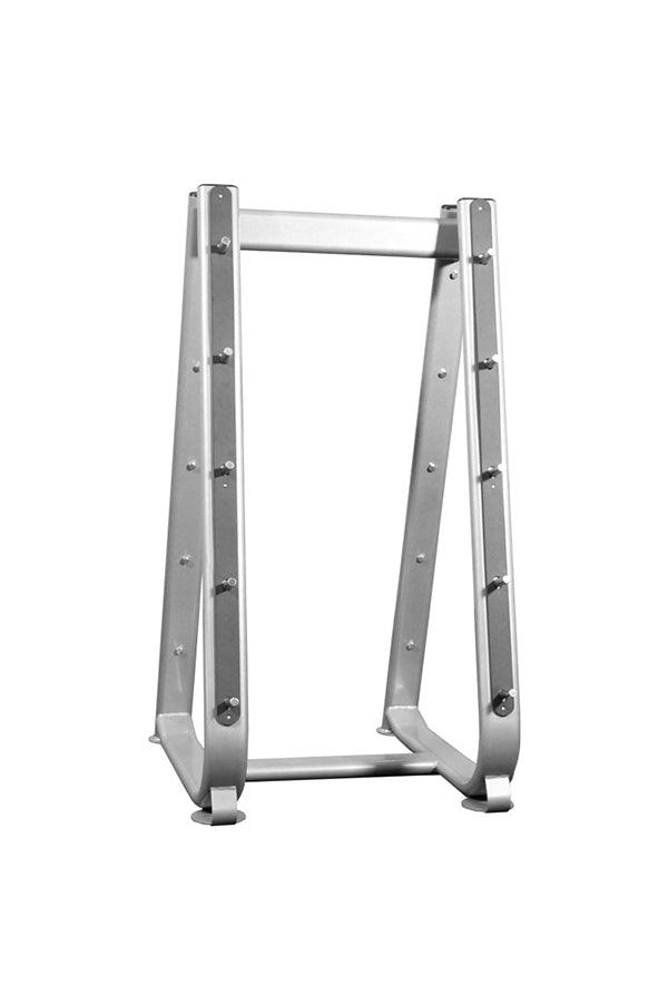 Elite Fixed Barbell Rack | Muscle D Fitness Commercial Storage - Silver