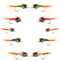 Basics Collection - Bead Head Copper John Assortment - 10 Wet Flies - 5 Patterns - Hook Sizes 14, 16, 18