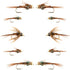 Basics Collection - Bead Head Pheasant Tail Nymph Assortment - 10 Wet Flies - Hook Sizes 14, 16, 18