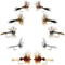 Basics Collection - Wulff Dry Fly Assortment - 10 Dry Fishing Flies - 5 Patterns - Hook Sizes 10, 12, 14