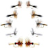 Basics Collection - Wulff Dry Fly Assortment - 10 Dry Fishing Flies - 5 Patterns - Hook Sizes 10, 12, 14