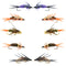 Basics Collection - Double Bead Head Nymph Assortment - 10 Wet Flies - 5 Patterns - Hook Size 12