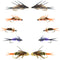 Basics Collection - Double Bead Head Nymph Assortment - 10 Wet Flies - 5 Patterns - Hook Size 10