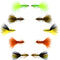 Basics Collection - Crystal Woolly Bugger Assortment - 10 Bead Head Wet Flies - 5 Patterns - Hook Size 4