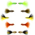 Basics Collection - Crystal Woolly Bugger Assortment - 10 Bead Head Wet Flies - 5 Patterns - Hook Size 4