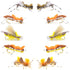 Basics Collection - Foam Hoppers Dry Fly Assortment - 10 Dry Fishing Grasshopper Flies - 5 Patterns - Hook Size 10